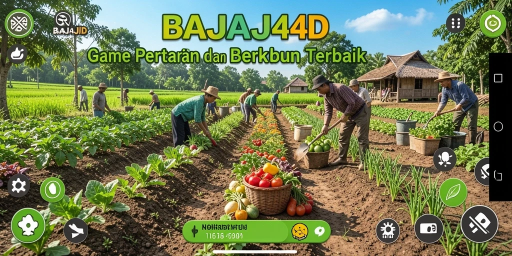 Tangkapan layar menunjukkan pengalaman bertani di BAJAJ4D.
