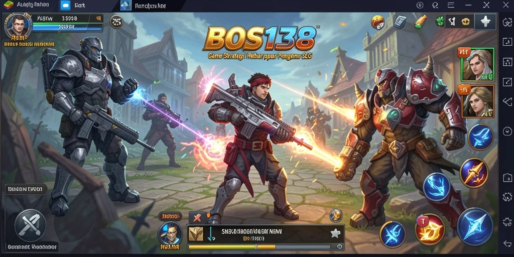 Tampilan gameplay menarik dengan elemen strategi SLG.
