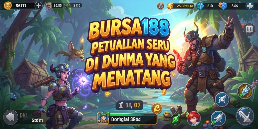 Tangkapan layar utama BURSA188 menampilkan aksi petualangan yang mendebarkan.