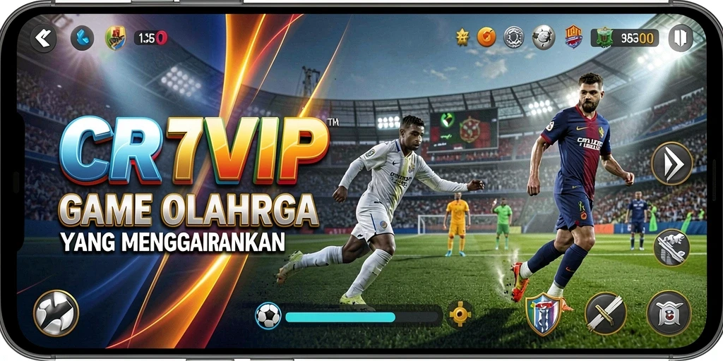 Tampilan gameplay CR7VIP yang mendebarkan dan interaktif dalam suasana olahraga.