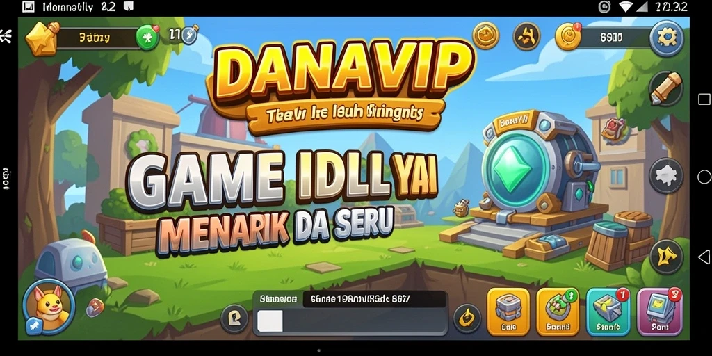 Screenshot gameplay <strong>DANAVIP</strong> menunjukkan aktivitas karakter yang dinamis.