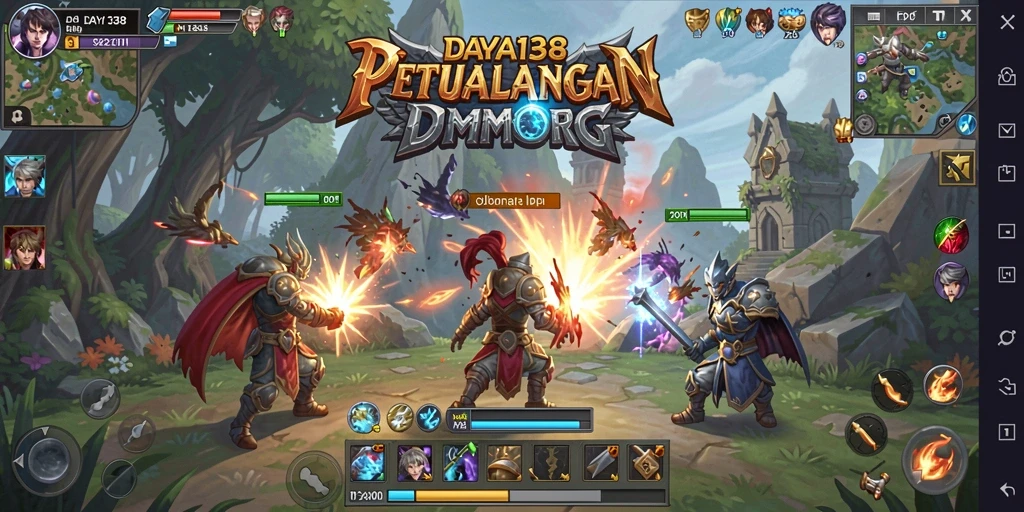Tampilan gameplay yang mengasyikkan di dunia MMORPG DAYA138.