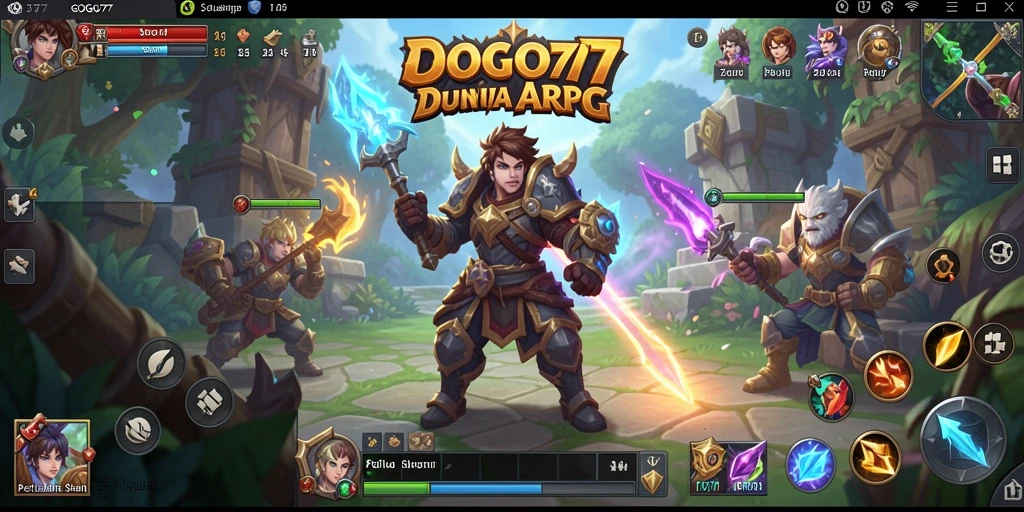 Tampilan gameplay ARPG yang mendalam dan menarik dalam GOGO77.