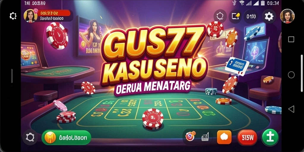 Screenshot GUS77 menampilkan gameplay Kasino yang seru dan interaksi pemain.