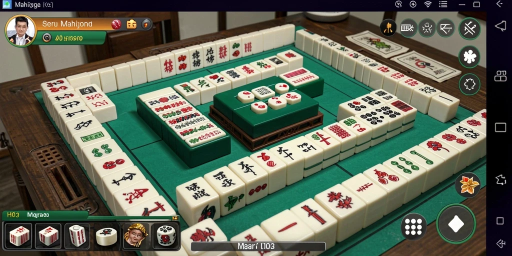 Tampilan vivid dari gameplay Mahjong H03 yang menyenangkan.