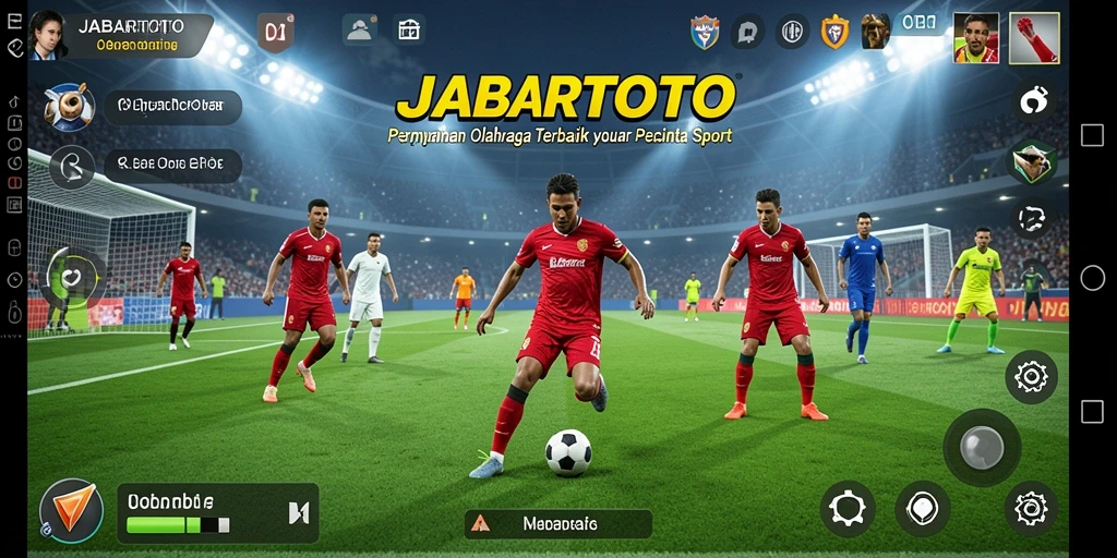 Screenshot JABARTOTO menampilkan aksi seru dalam pertandingan olahraga.