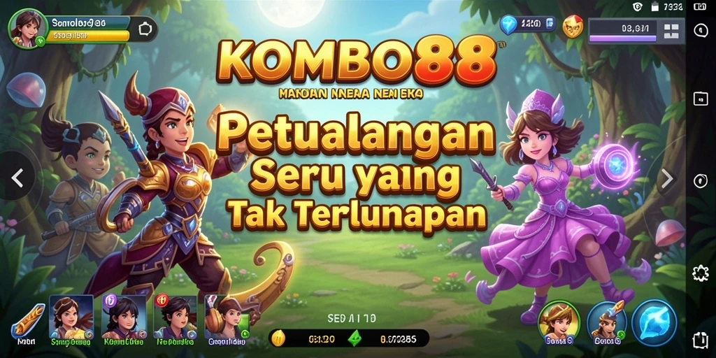 Tampilan gameplay petualangan yang seru dan mendebarkan.