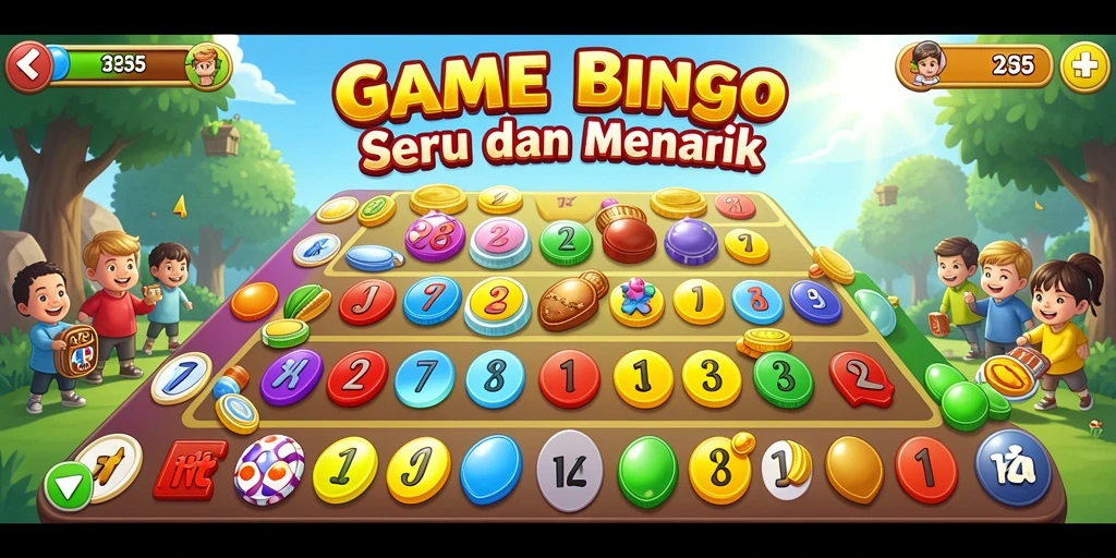 Tampilan gameplay ME355 dengan suasana bingo yang seru.