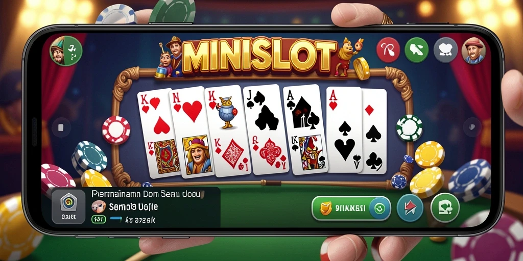 Gameplay MINISLOT yang menarik dengan desain papan Domino yang cantik.
