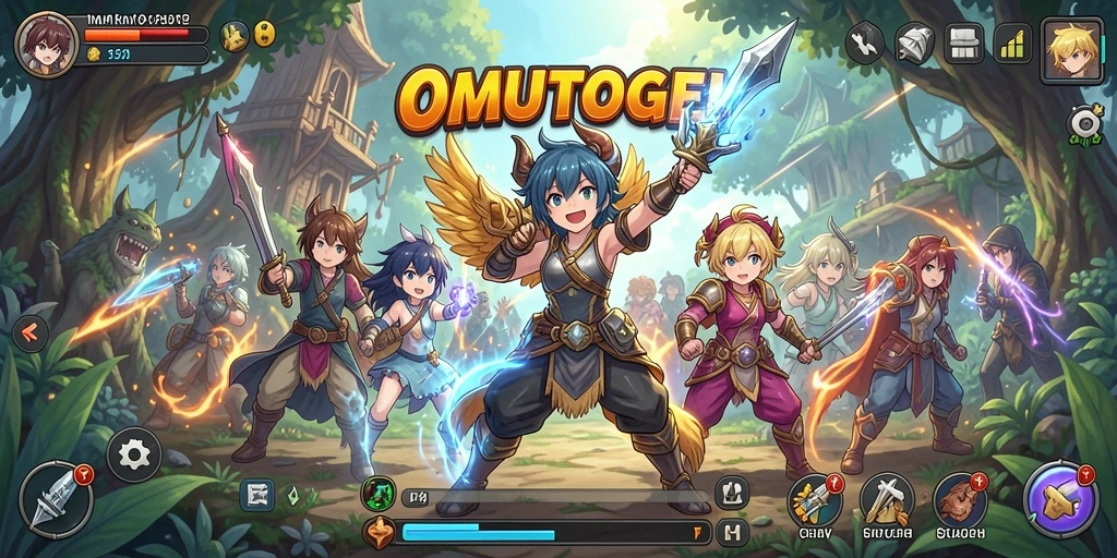 Tampilan menarik dari gameplay OMUTOGEL yang penuh warna.