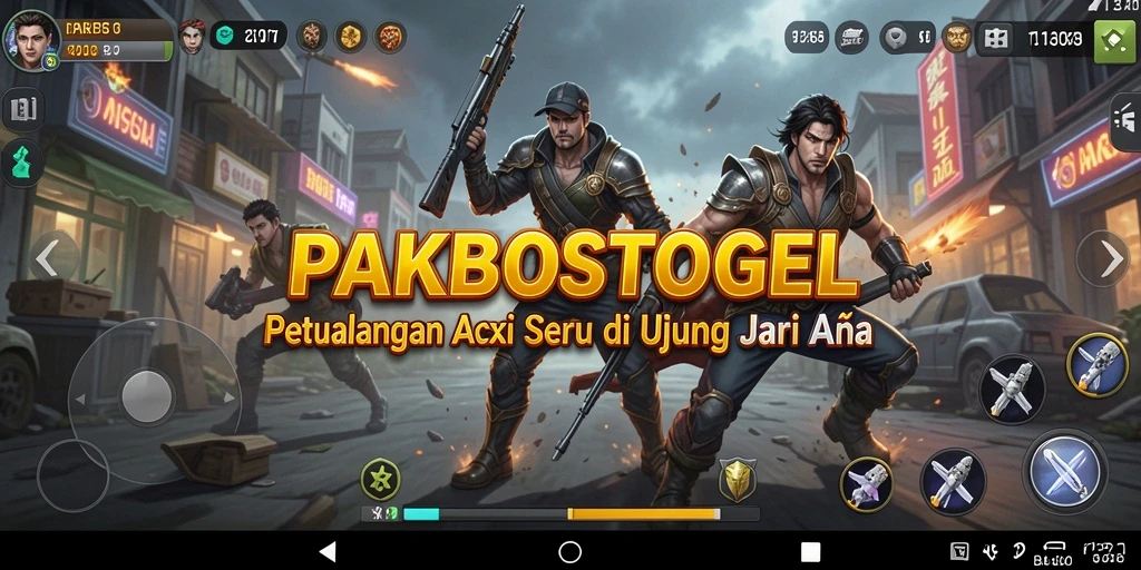 Tampilan gameplay seru PAKBOSTOGEL yang penuh aksi.