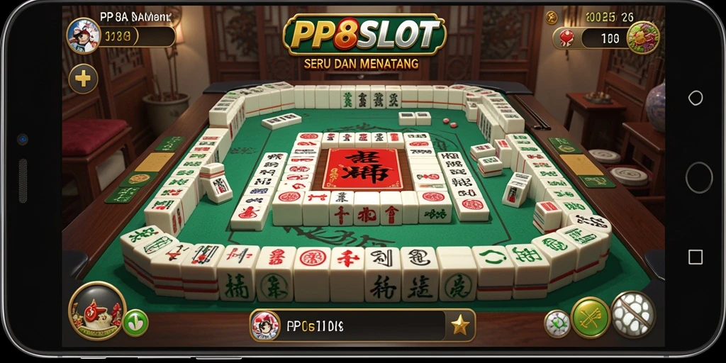 Screenshot PP8SLOT menampilkan gameplay Mahjong yang menarik.