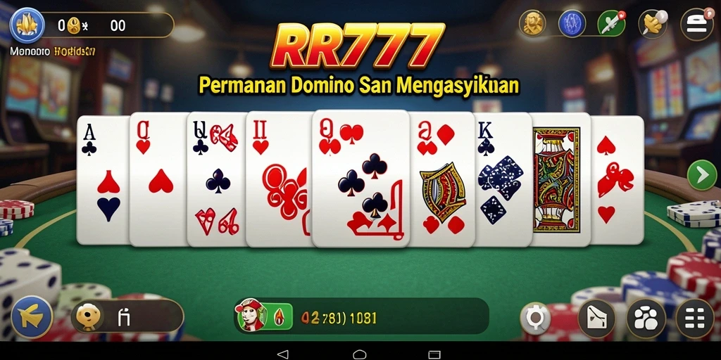 Screenshot gameplay RR777 yang menggambarkan keseruan permainan Domino.