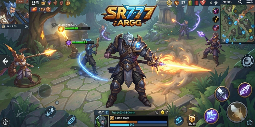 Tangkapan layar menampilkan aksi seru karakter dalam pertempuran ARPG.