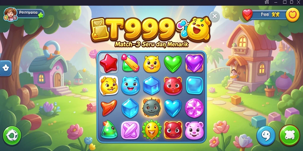 Gameplay seru dari T9999 yang penuh warna dan tantangan.